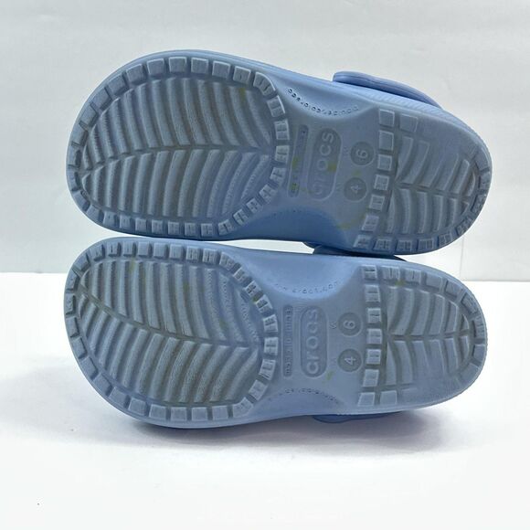Crocs Classic Clog Shoes Womens Size 6 Mens 4 Light Blue Slip On Comfort - Picture 4 of 11